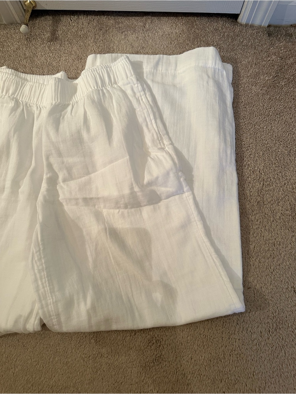 Wide Leg Linen Pants - Picture 2 of 5